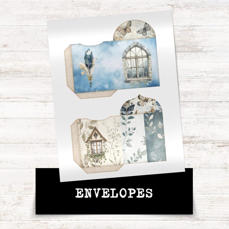 Bookish Garden Junk Journal Kit: Vintage Floral Ephemera (digital ...