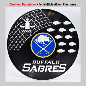 Buffalo Sabres Black & Red Goat Head Lawn Sign