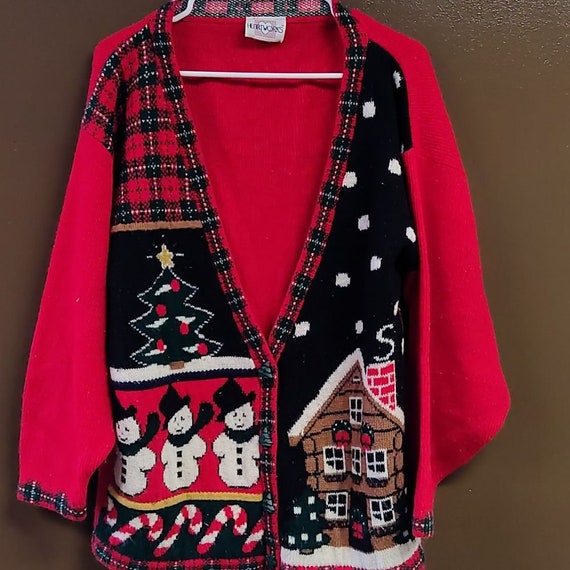 Vintage Heartworks Christmas Cardigan - image 1