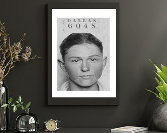 Mugshot Print: Clyde Barrow