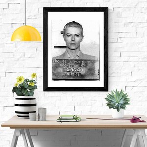 Mugshot Print: David Bowie 1976