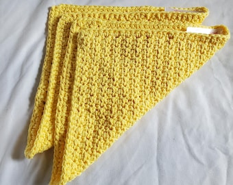 Crocheted 100% Cotton Dishcloths. Handmade and Extra large 9.5x9.5, Very tightly crocheted and ready for use. Multiple Colors Available, 2pk