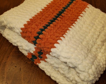 Handcrafted Crocheted Afghans, Lapghans and Throws, Warm and weighted, soft and cozy of 100% Polyester Yarn. Easy care machine wash and dry.