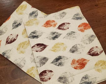 Handmade Quilted Hot Pad Trivets are insulated for heat protection. Fall Leaves add a colorful natural feel to your table. 2pk