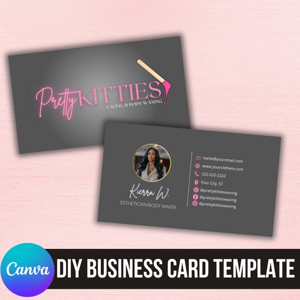Aesthetic Business Cards Template Etsy Aesthetic Business Cards Template Etsy