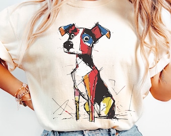 Camiseta de arte de perro graffiti, camiseta de perro de moda, camiseta divertida de perro, camiseta gráfica estilo graffiti, camiseta para amantes de los perros, camiseta de arte de mascotas, regalo para mamás y papás de perros