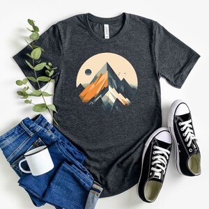 Mountain Graphic Tee Shirt, Hiking Shirt, Camping Shirt, Adventure Shirt, Outdoor Shirt, Nature Lover, Hiking Gift, Camping Gift, Unisex