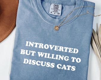 Camisetas divertidas de gatos con colores cómodos para mujer, camiseta para amantes de los gatos, camiseta divertida para papás felinos, camisetas con frases de amantes de los gatos para dueños de mascotas.
