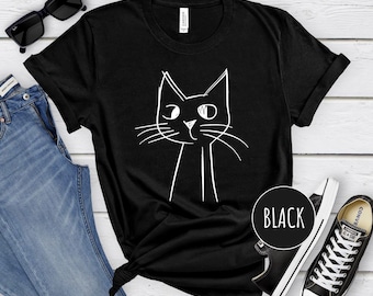 Graffiti-Katzen-Kunst-Shirt, trendiges Katzen-Shirt, lustiges Katzen-Shirt, grafisches T-Shirt im Graffiti-Stil, Katzenliebhaber-Shirt, Haustier-Kunst-Shirt, Katzenmama-Vati-Geschenk