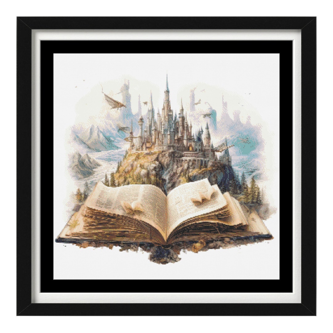 Cross Stitch Pattern - Fairy Tale Book - Magic Book - PDF - Modern ...
