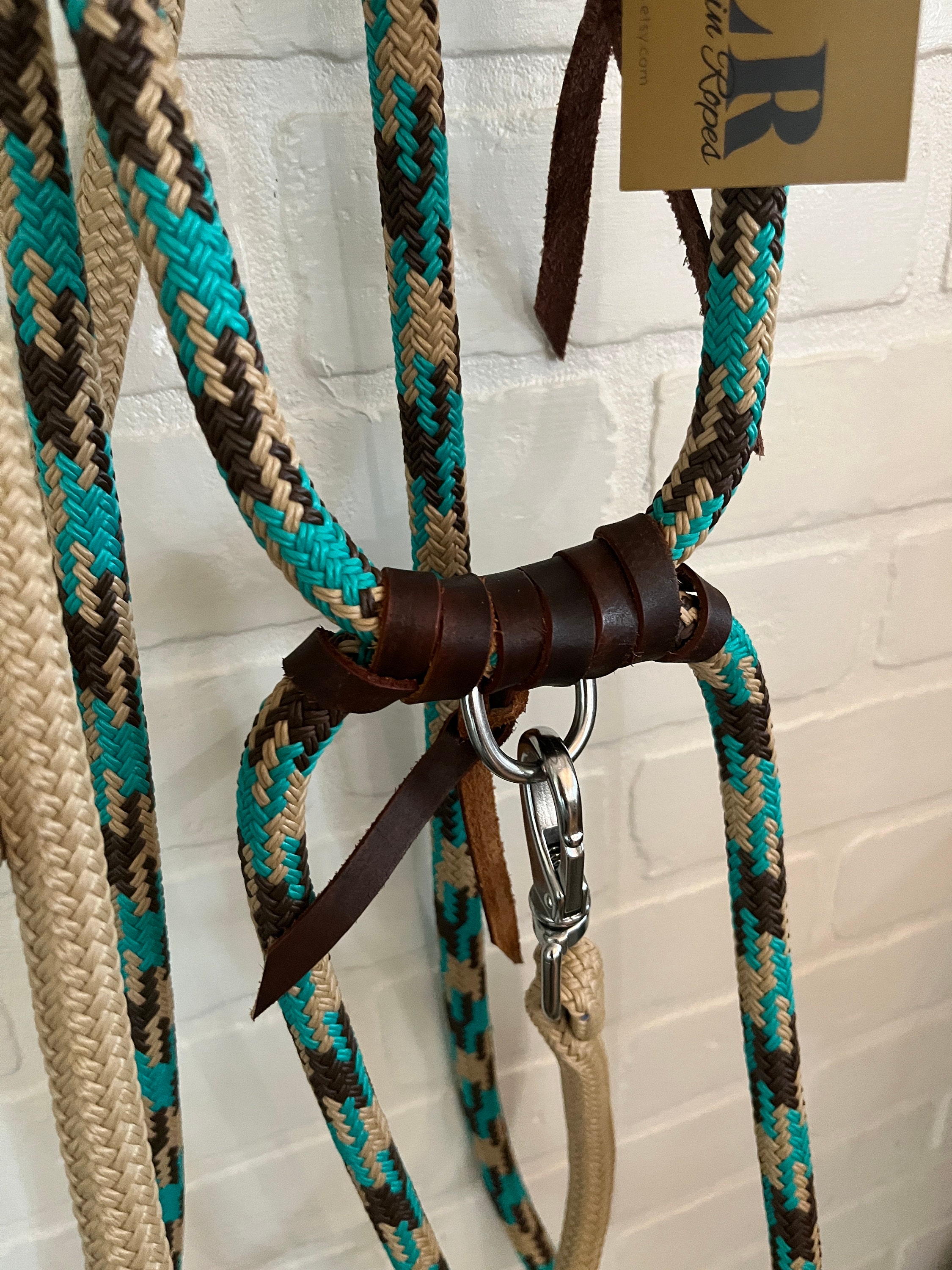 Loping Rope Hackamore Bosal Mecate Reins Bitless Etsy