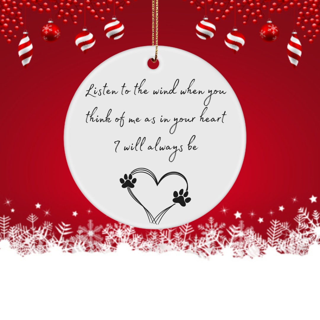 Gift for Pets That Have Passed Away Remembrance Ornament for Etsy
