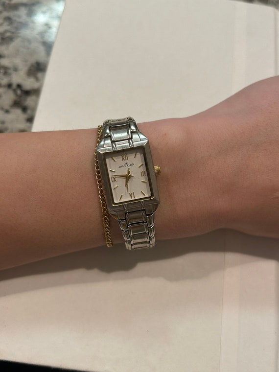 Vintage Anne Klein Tank Wrist Watch - image 5