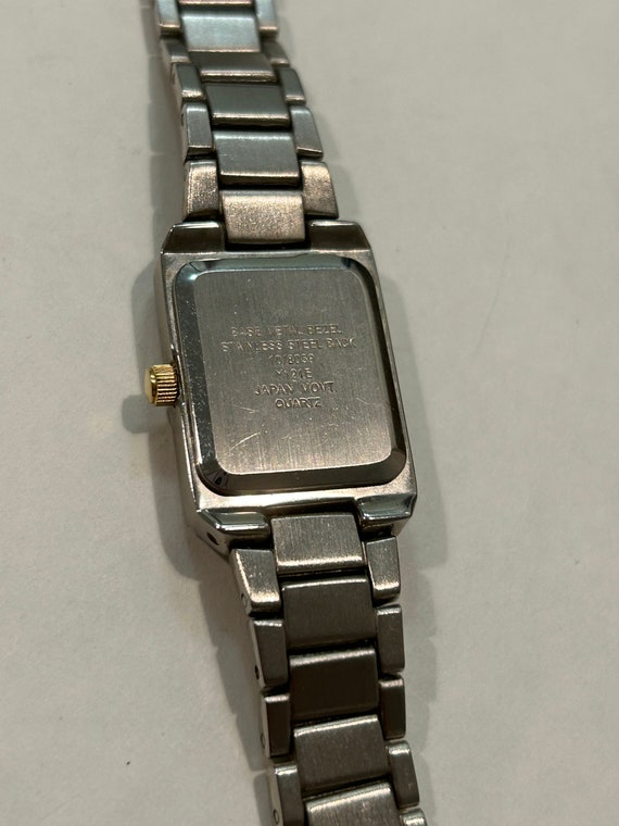 Vintage Anne Klein Tank Wrist Watch - image 6