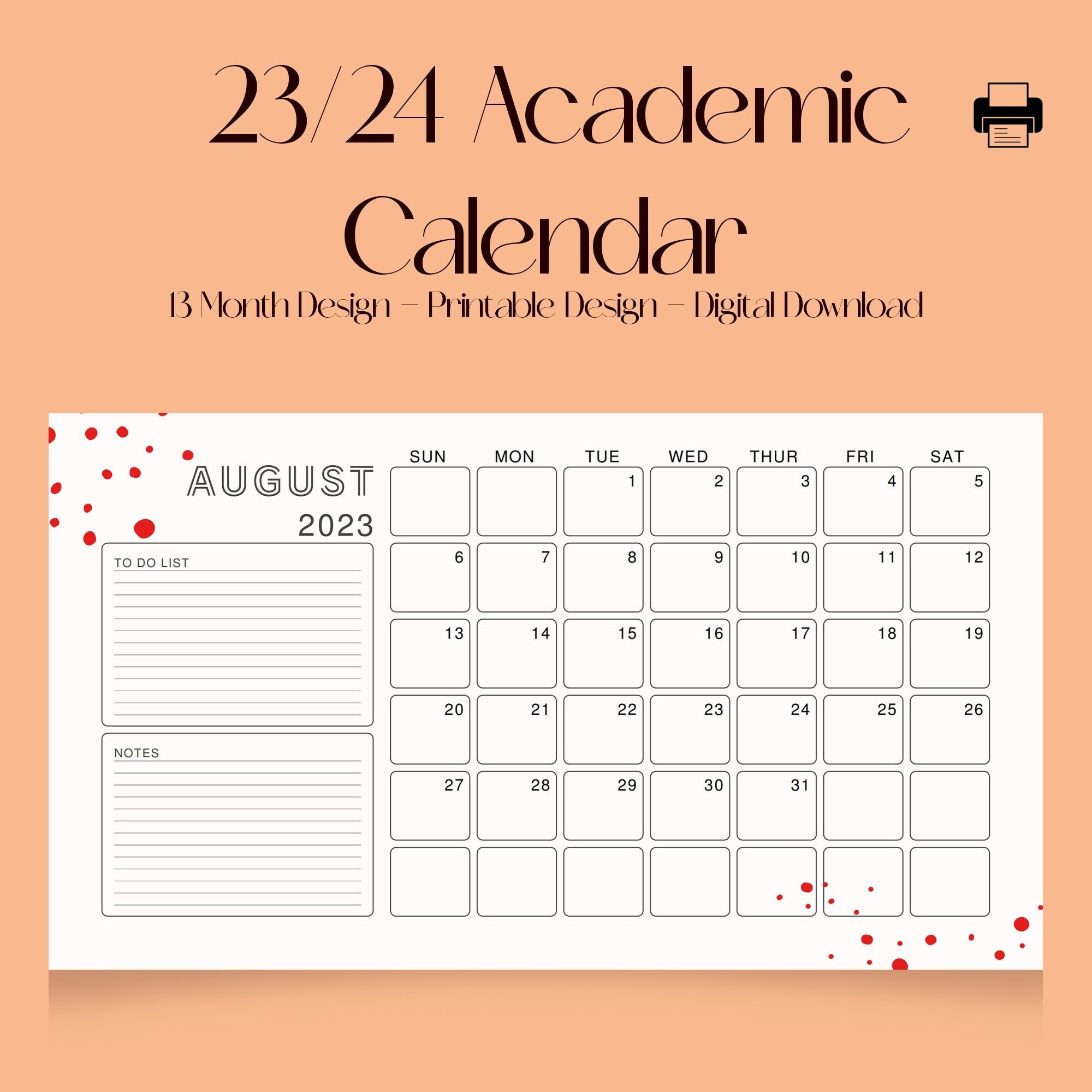 2023 2024 Academic Mid year Calendar - Il Fullxfull.5196535393 D60y 
