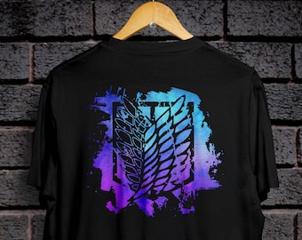 Attack on titan Splatter Logo T-shirt