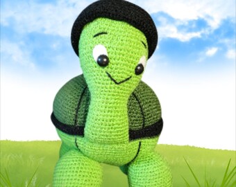 Crochet Amigurumi Turtle Toy, Baby and Child Safe