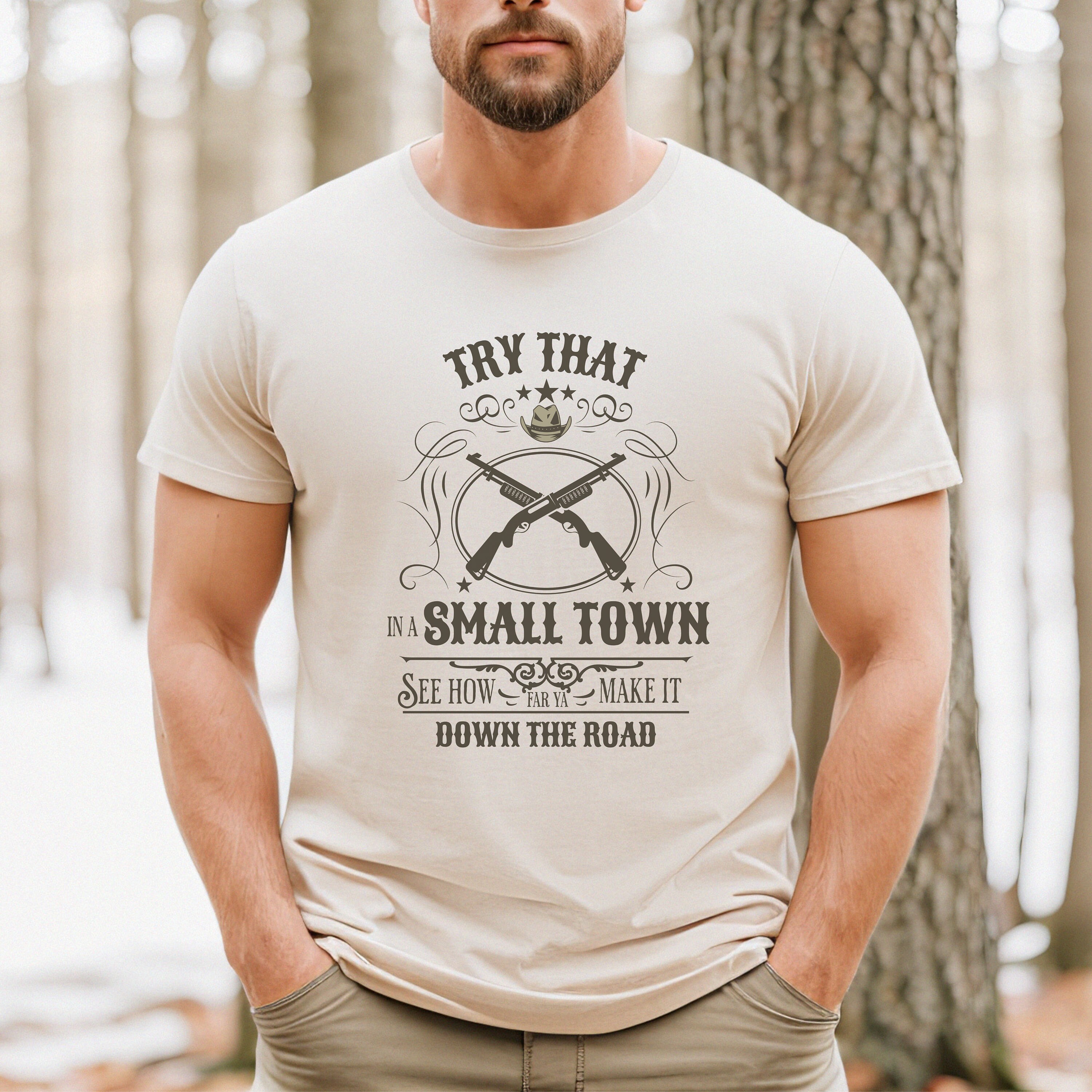 Try That In A Small Town Flag T-Shirt - Loudoun County Republican - Foto 7