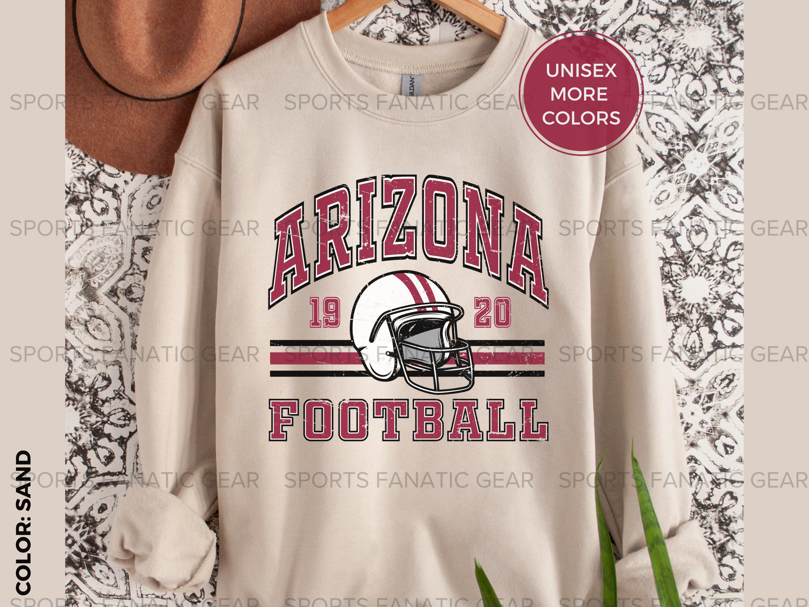 Vintage Since 1898 Arizona Cardinal Shirt Retro Arizona Football Crewneck  Sweatshirt - Family Gift Ideas That Everyone Will Enjoy