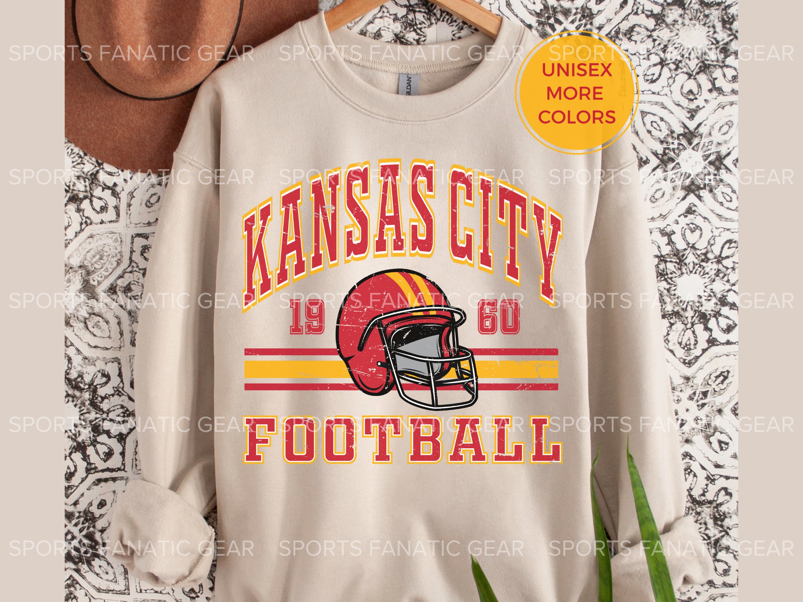 Official Vintage Style Kansas City Chiefs Football T-shirt - Bluecat