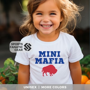 Buffalo Toddler Shirt, Mini Mafia Football Tee