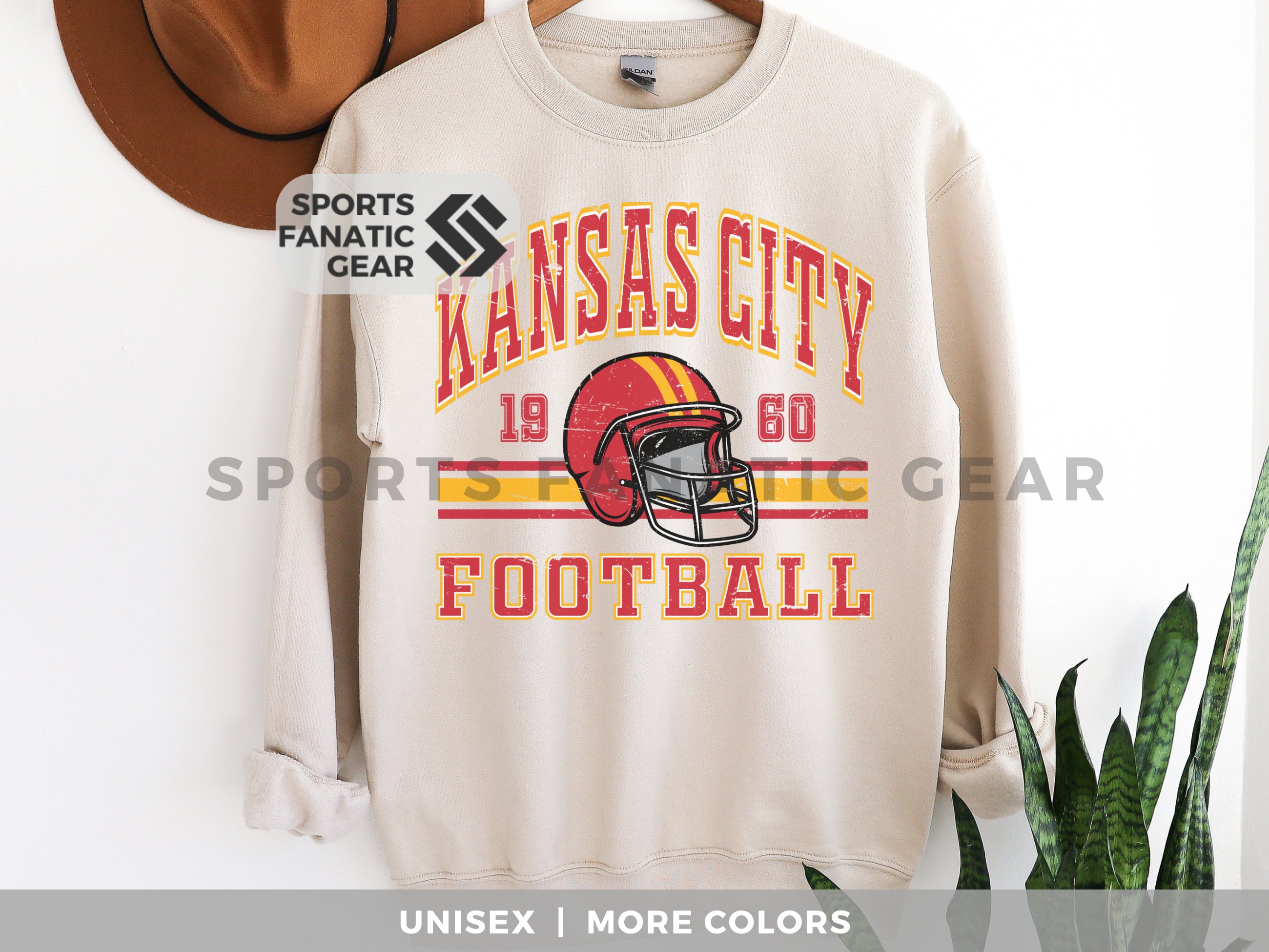 Kids Kansas City Football Grey Vintage Youth Hoodie