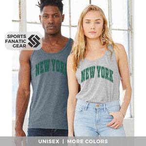 New York Jersey Tank Vintage Retro Style Football Unisex Top Fan Gift