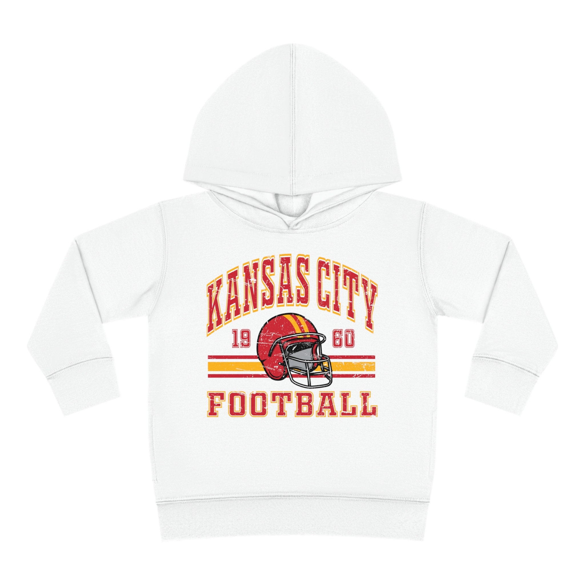 NFL Kansas City Chiefs Toddler Boys' Poly Fleece Hooded Sweatshirt - 3T