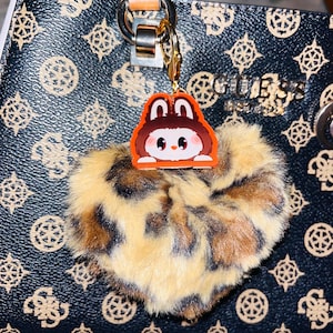 pink aesthetic monsters #coquetteaesthetic bag charm, pink monster bag charm, purse accessories