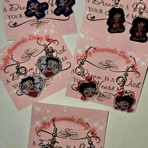 Betty Boop dangle earrings