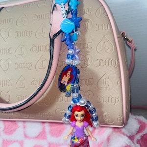Ariel - princess keychain - The little mermaid - princess bag charm - purse charm - key chain - bag charms - didney -