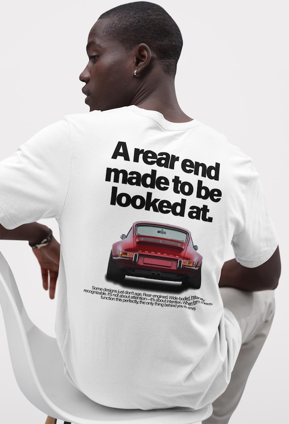 Red Porsche 964 T-shirt: Vintage Air-cooled Classic Car Tee - Etsy