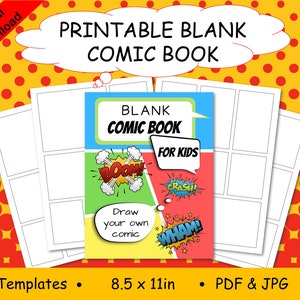 Draw Your Own Comics for Girls Ages 8-12: DIY Comic Book (Comic Book  Template for Kids) With a Variety of Unique Templates for Drawing and  Creative