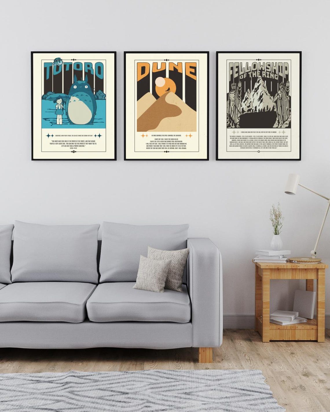 Dune Inspired Movie Poster – Sci Fi Film Wall Art – Printable Digital ...