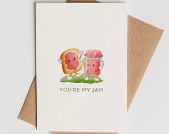 You're my Jam Card | Happy Anniversary | Cards for him, Cards for her