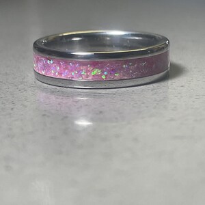 Pink Opal Inlay Ring