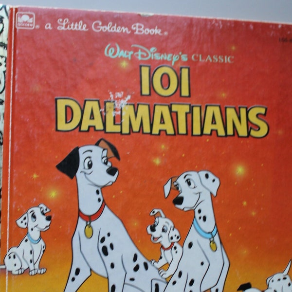 Vintage Little Golden Book Walt Disney's Classic 101 Dalmatians 1991