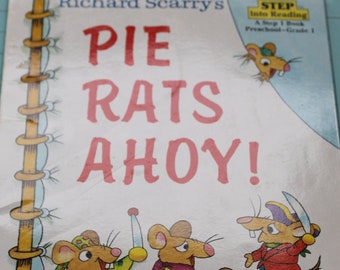 Vintage Richard Scarry's Pie Rats Ahoy Step Into Reading Step 1 Book 1994