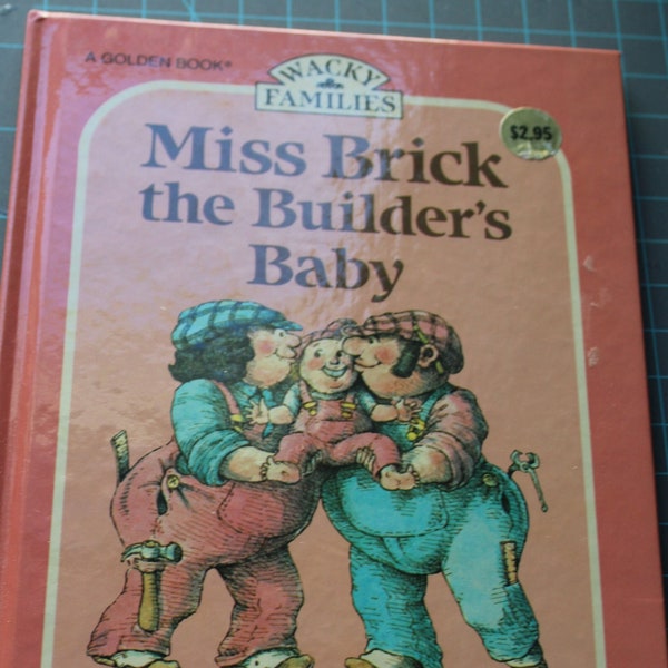 Rare Wacky Families Miss Brick The Builder's Baby Hardcover 1981 by Allan Ahlberg