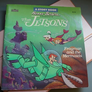 Hanna Barbera Presents The Jetsons Frogman and the Mermaids Book-1988-Rare