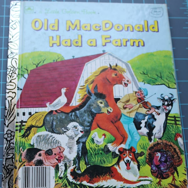 Old MacDonald Had a Farm Little Golden book-1975