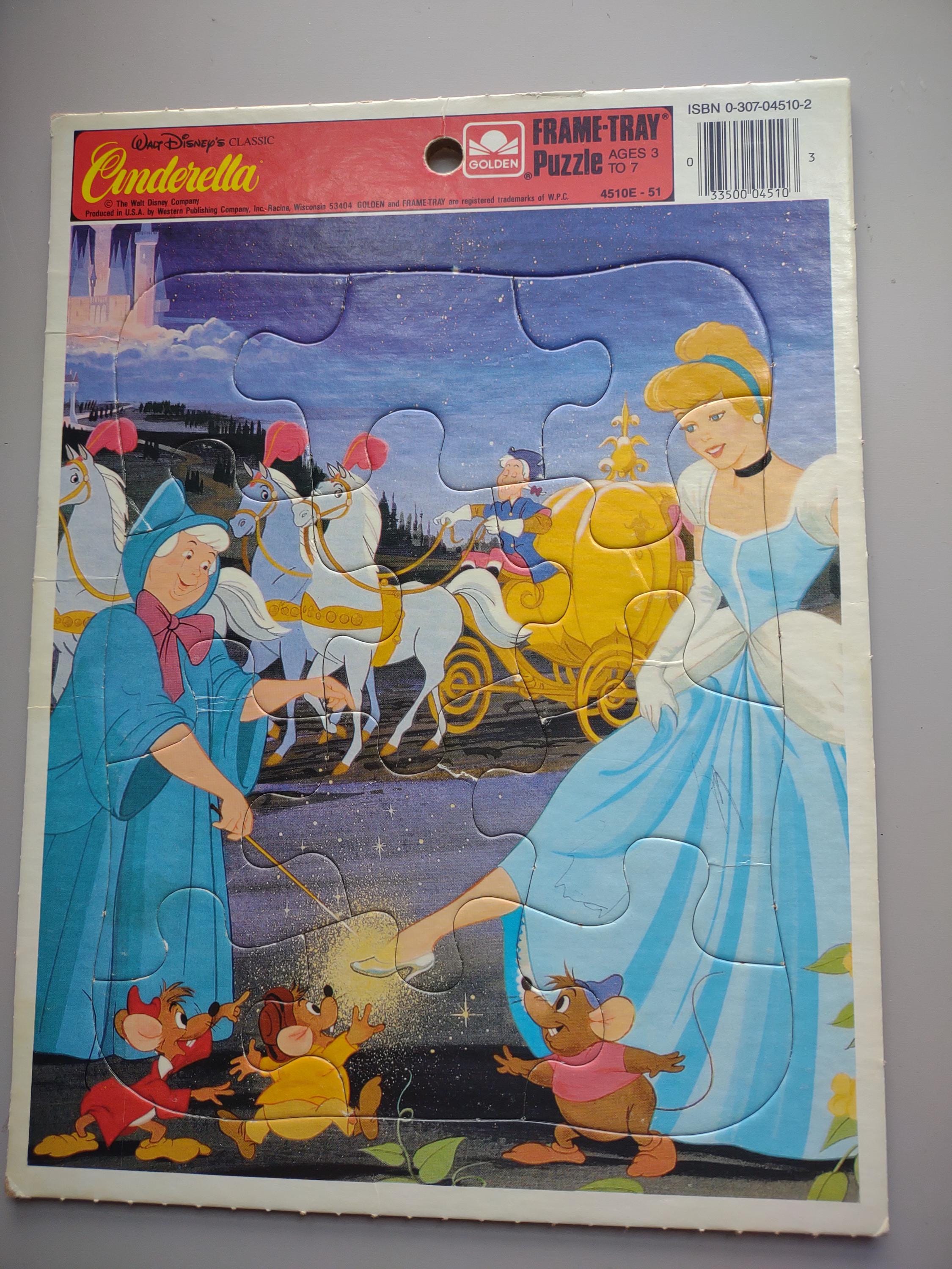 Vintage Cinderella Puzzle - Etsy