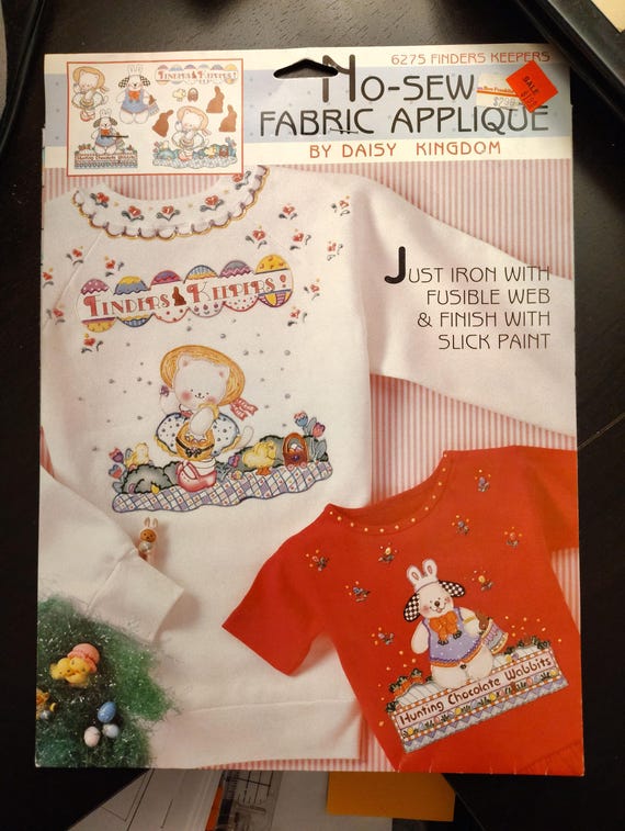 Daisy Kingdom No Sew Fabric Applique #6275 Finders Keepers Vintage 1990's