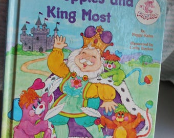 The Popples and King Most Hardcover Book by Peggy Khan 1986