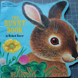 The Bunny Book A Golden Super Shape Book by Richard Scarry 1987