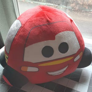 RARE Disney Squishmallow Lightning McQueen Cars 7-8” Plush Kellytoy