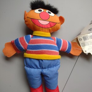 Applause Ernie Beanie Plush Sesame Street With Tags 7" 1997