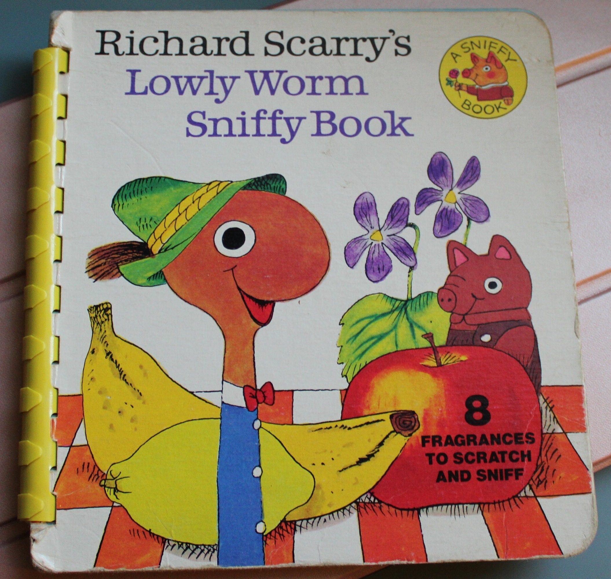 Sniffy the Skunk Scratch N Sniff Childrens Book Spiral Bound 1973  Anthropomorphic Animals Friendship Great Message Vintage Kids Reading 