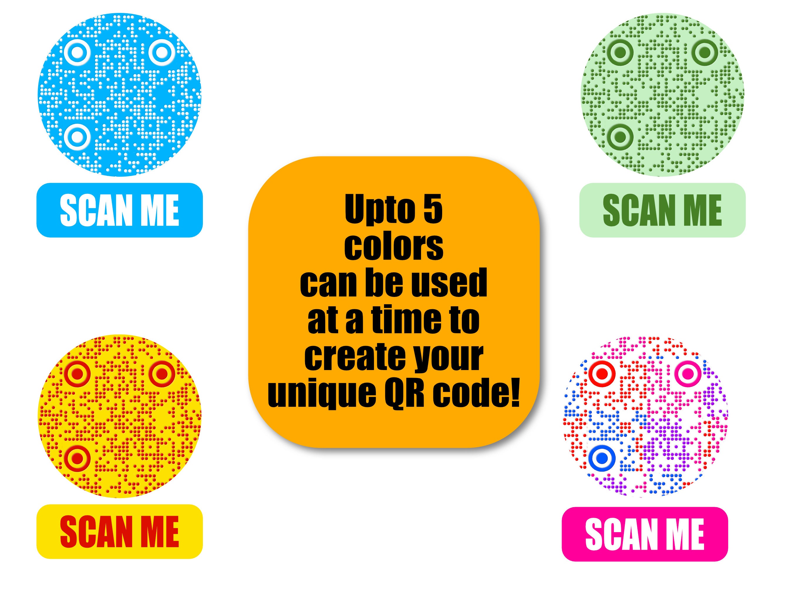 Circular QR Code in 24 Hrs Digital Download Best Selling Items Scan to ...