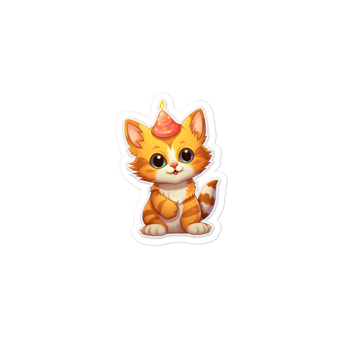 Kitty Sticker - Etsy